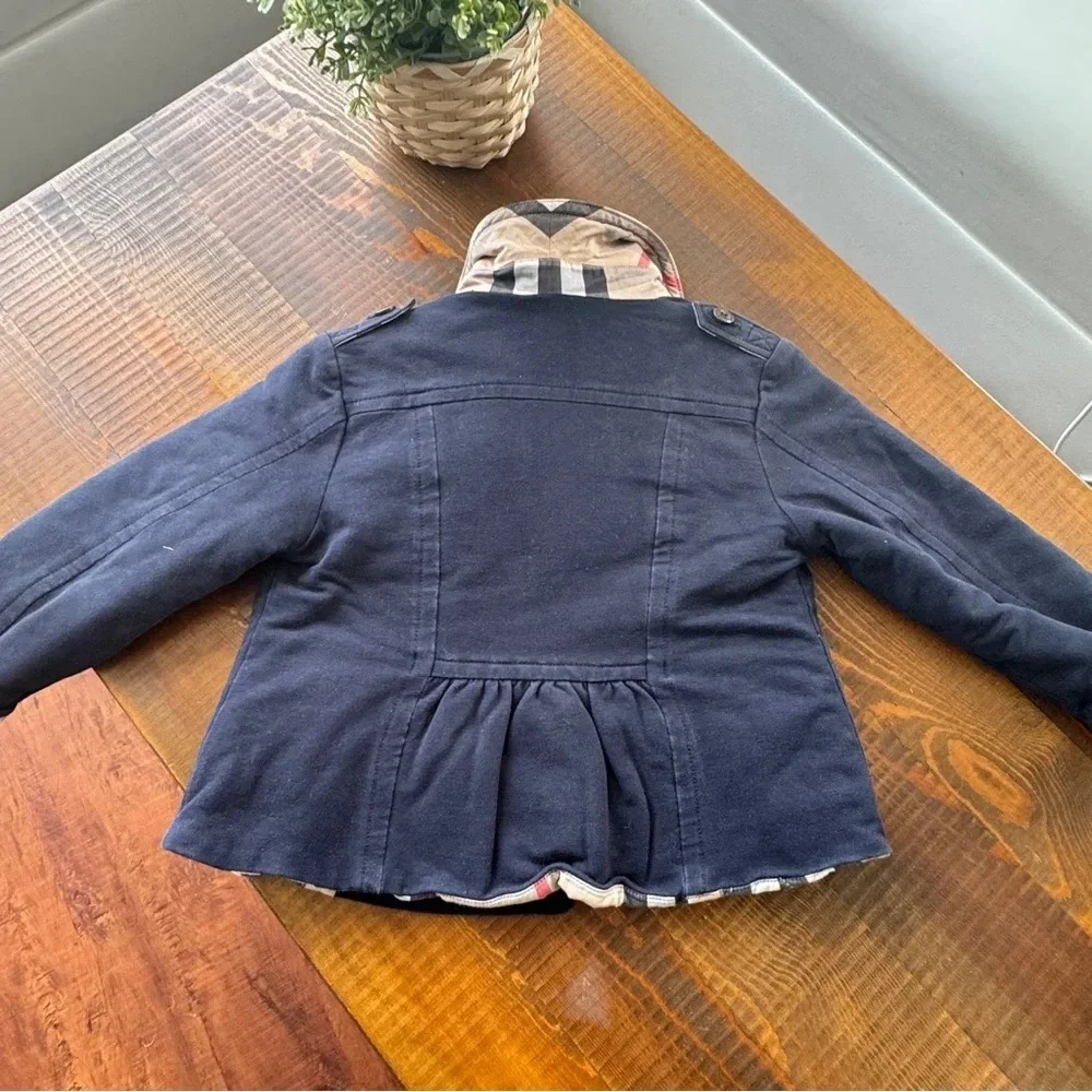 Vest jacket fleeced 4T Burberry blue - Picture 4 of 4